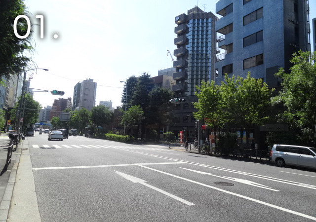 市ヶ谷方面からの道順1