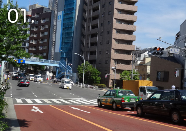 新宿方面からの道順1